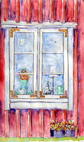Art - Village Window, Sweden