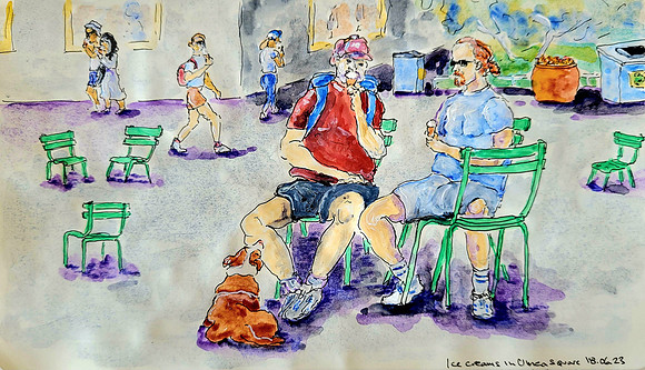 Art - The Dog and The Ice Creams, Sweden