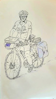Art - The Happy Cyclist, Sweden