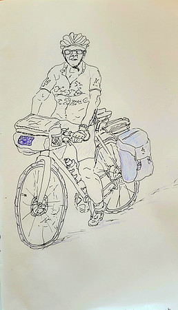 Art - The Happy Cyclist, Sweden