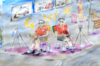 Art - Doncaster Station Trainspotters